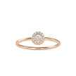 0.10Ct Round Halo Lab-Grown Diamond Gold Ring