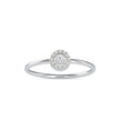 0.10Ct Round Halo Lab-Grown Diamond Gold Ring