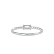 0.16Ct Baguette Cut Lab-Grown Diamond Gold Ring