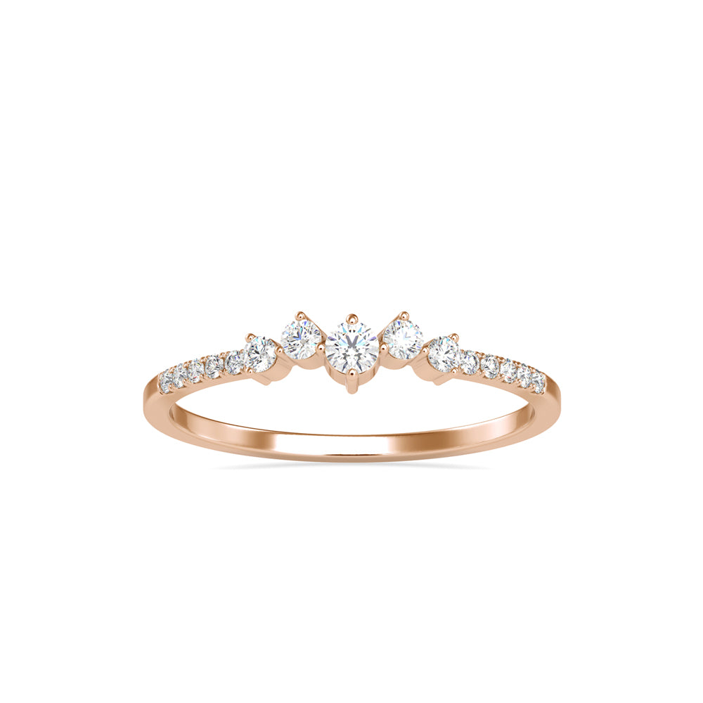 0.16Ct Prong Set Lab-Grown Diamond Gold Ring