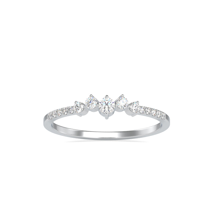 0.16Ct Prong Set Lab-Grown Diamond Gold Ring