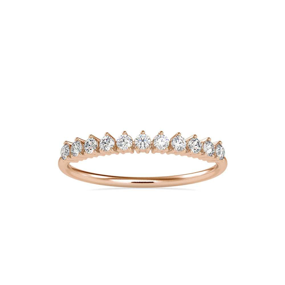0.24Ct Half Eternity Lab-Grown Diamond Gold Ring