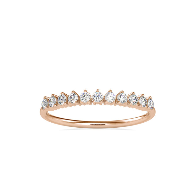0.24Ct Half Eternity Lab-Grown Diamond Gold Ring