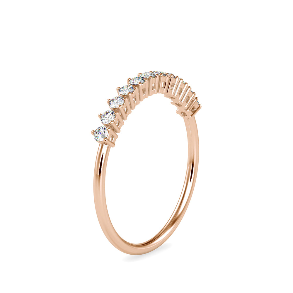 0.24Ct Half Eternity Lab-Grown Diamond Gold Ring