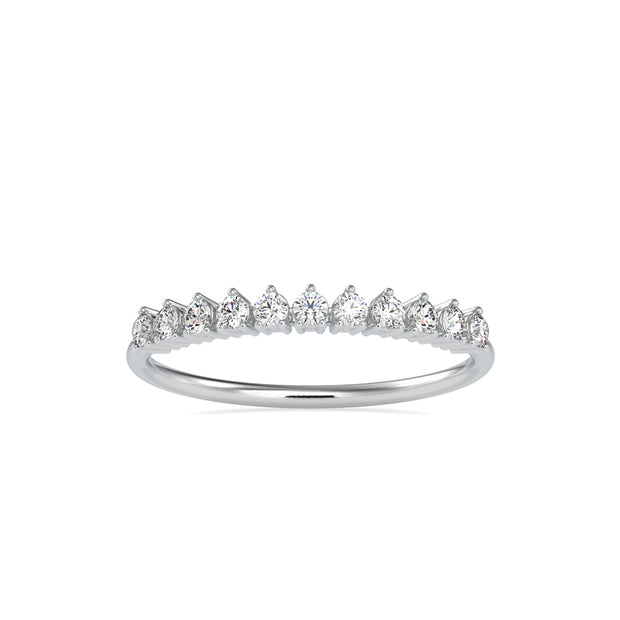 0.24Ct Half Eternity Lab-Grown Diamond Gold Ring