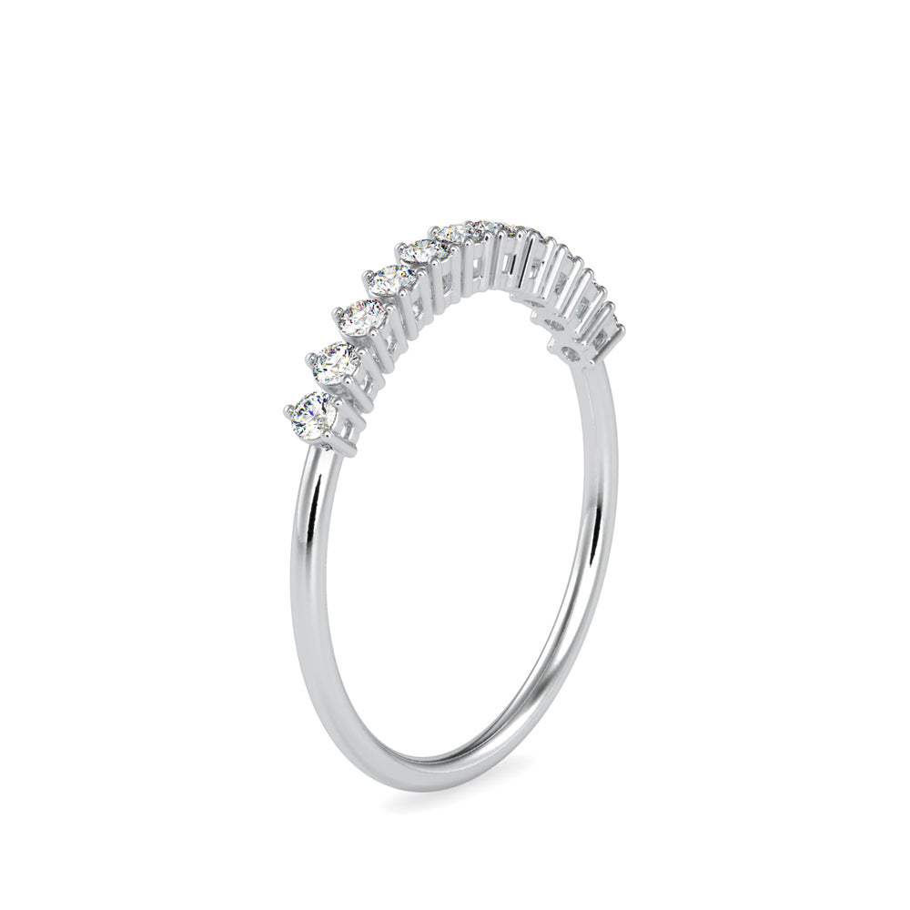 0.24Ct Half Eternity Lab-Grown Diamond Gold Ring