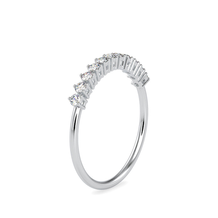 0.24Ct Half Eternity Lab-Grown Diamond Gold Ring