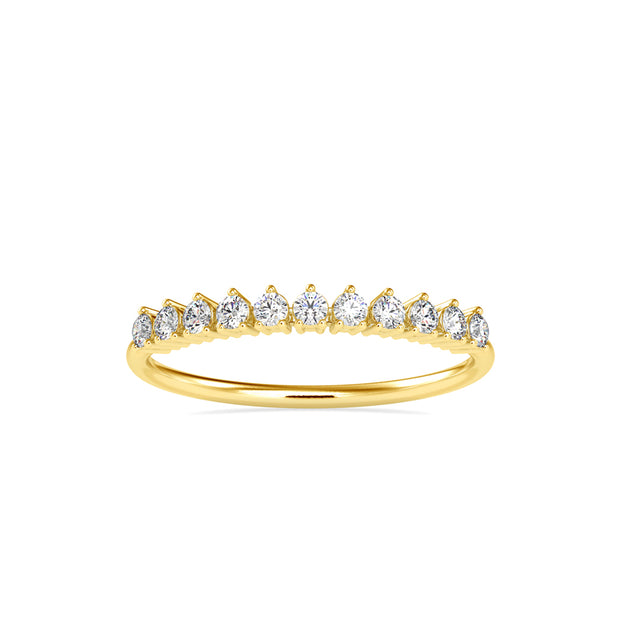 0.24Ct Half Eternity Lab-Grown Diamond Gold Ring