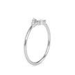 0.15Ct Leaf Motif Lab-Grown Diamond Gold Ring