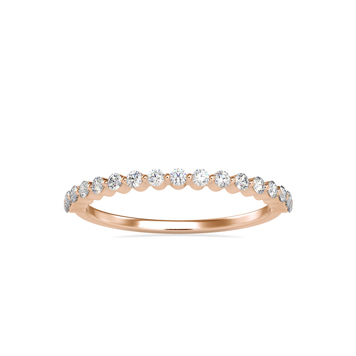 0.26Ct Half Eternity Prong Lab-Grown Diamond Gold Ring
