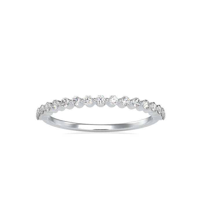 0.26Ct Half Eternity Prong Lab-Grown Diamond Gold Ring