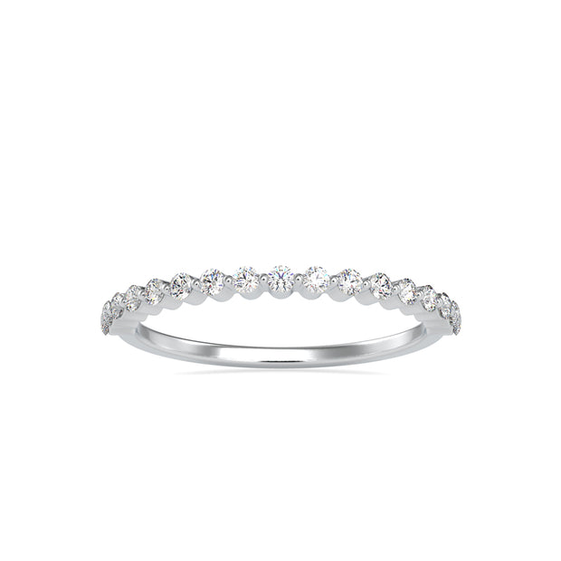 0.26Ct Half Eternity Prong Lab-Grown Diamond Gold Ring