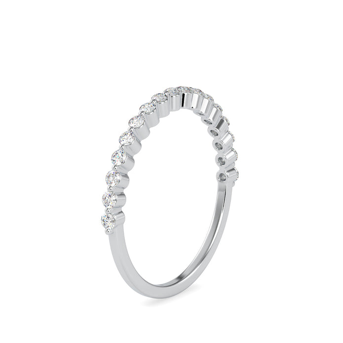 0.26Ct Half Eternity Prong Lab-Grown Diamond Gold Ring