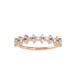 0.29Ct Half Eternity Marquise & Round Lab-Grown Diamond Gold Ring