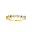 0.29Ct Half Eternity Marquise & Round Lab-Grown Diamond Gold Ring