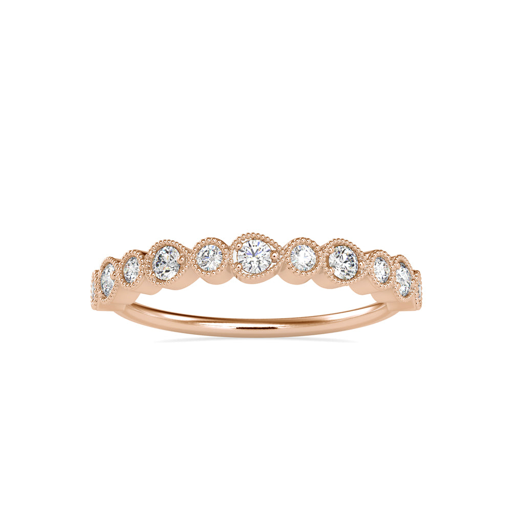 0.29Ct Vintage Inspire Bezel Set Lab-Grown Diamond Gold Ring
