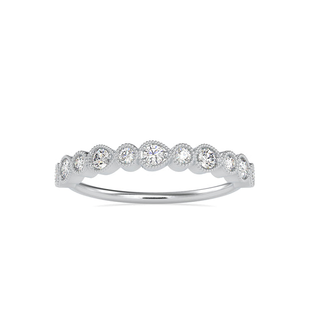 0.29Ct Vintage Inspire Bezel Set Lab-Grown Diamond Gold Ring