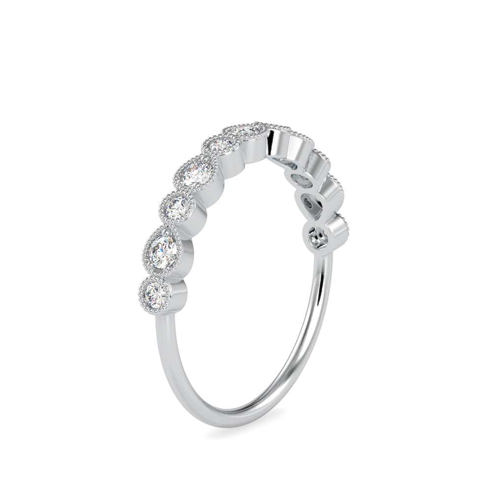 0.29Ct Vintage Inspire Bezel Set Lab-Grown Diamond Gold Ring