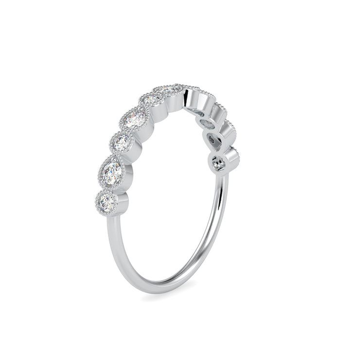 0.29Ct Vintage Inspire Bezel Set Lab-Grown Diamond Gold Ring