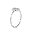 0.17Ct Bauette Cut Halo Lab-Grown Diamond Gold Ring