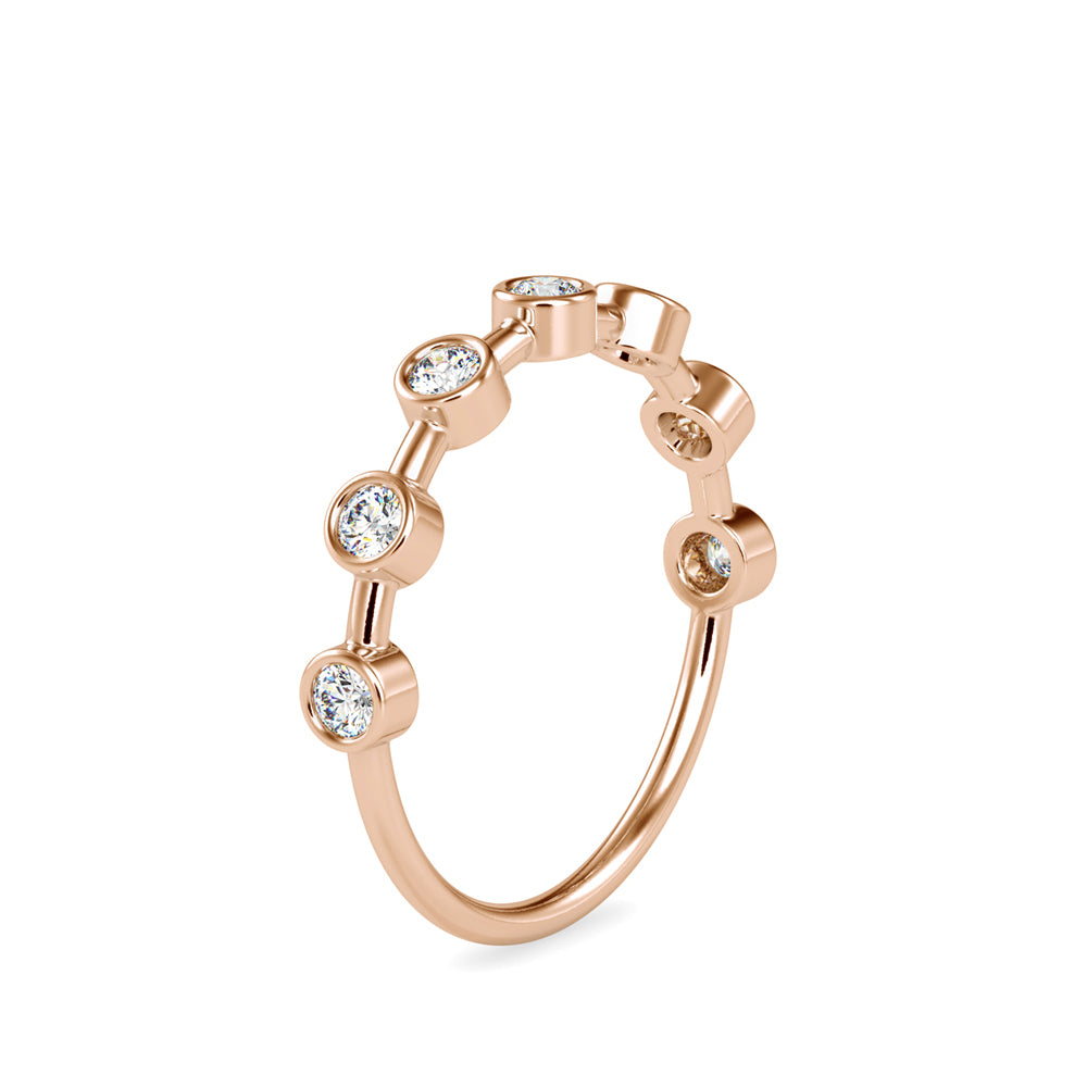 0.28Ct Bezel Set Lab-Grown Diamond Gold Ring