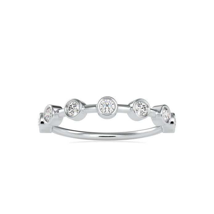 0.28Ct Bezel Set Lab-Grown Diamond Gold Ring