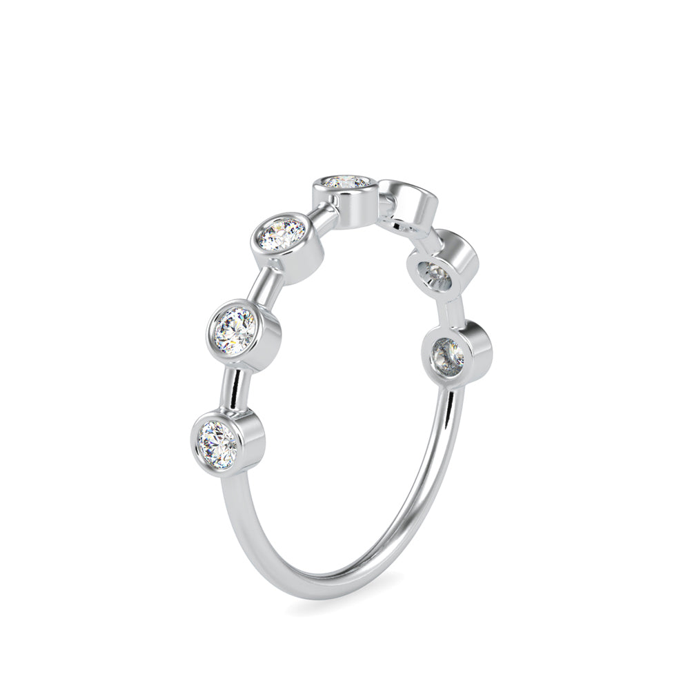 0.28Ct Bezel Set Lab-Grown Diamond Gold Ring