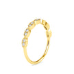 0.12Ct Marquise Wave Pave Lab-Grown Diamond Gold Ring