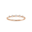 0.08Ct Five Stone Round Cut Lab-Grown Diamond Gold Ring