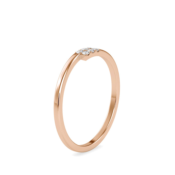 0.06Ct Cluster Lab-Grown Diamond Gold Ring