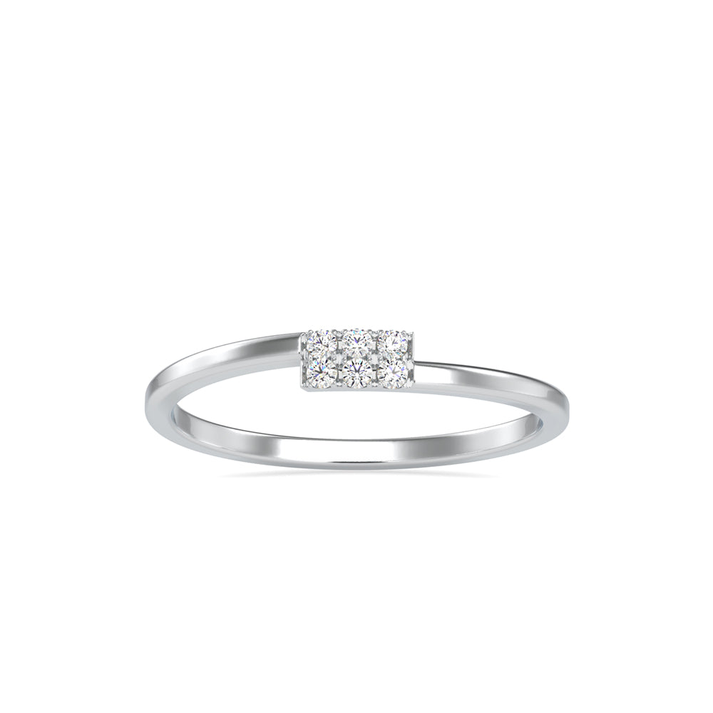 0.06Ct Cluster Lab-Grown Diamond Gold Ring