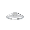 0.10Ct Cluster Signet Shank Lab-Grown Diamond Gold Ring
