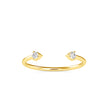 0.08Ct Open Style Round Cut Lab-Grown Diamond Gold Ring