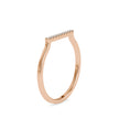 0.04Ct Round Cut Bar Set Lab-Grown Diamond Gold Ring