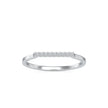 0.04Ct Round Cut Bar Set Lab-Grown Diamond Gold Ring