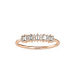 0.23Ct Baguette & Round Cut Lab-Grown Diamond Gold Ring