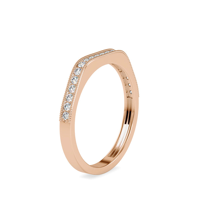 0.16Ct Vintage Inspire Prong Lab-Grown Diamond Gold Ring