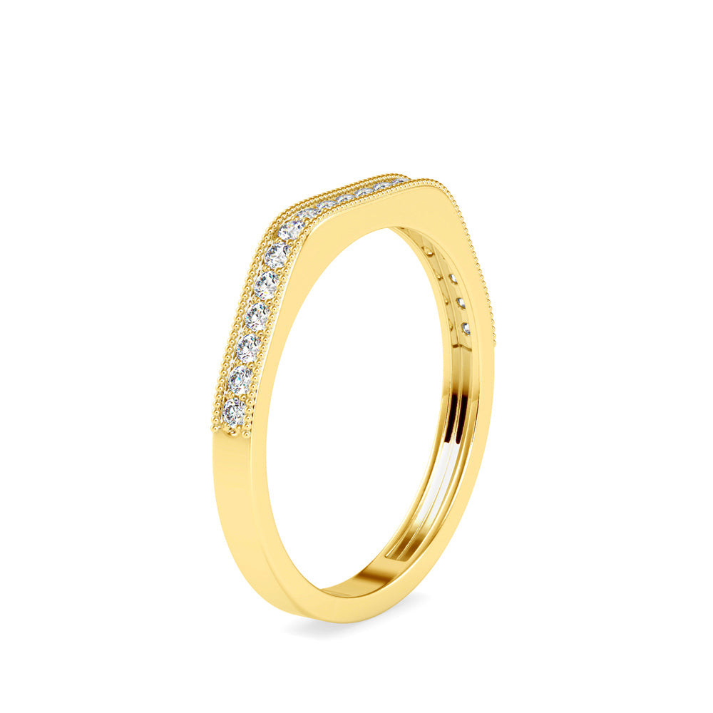 0.16Ct Vintage Inspire Prong Lab-Grown Diamond Gold Ring