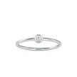 0.06Ct Round Cut Bezel Lab-Grown Diamond Gold Ring