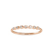 0.05Ct Pear Shaped Bezel Set Lab-Grown Diamond Gold Ring