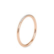 0.07Ct Prong Set Lab-Grown Diamond Gold Ring