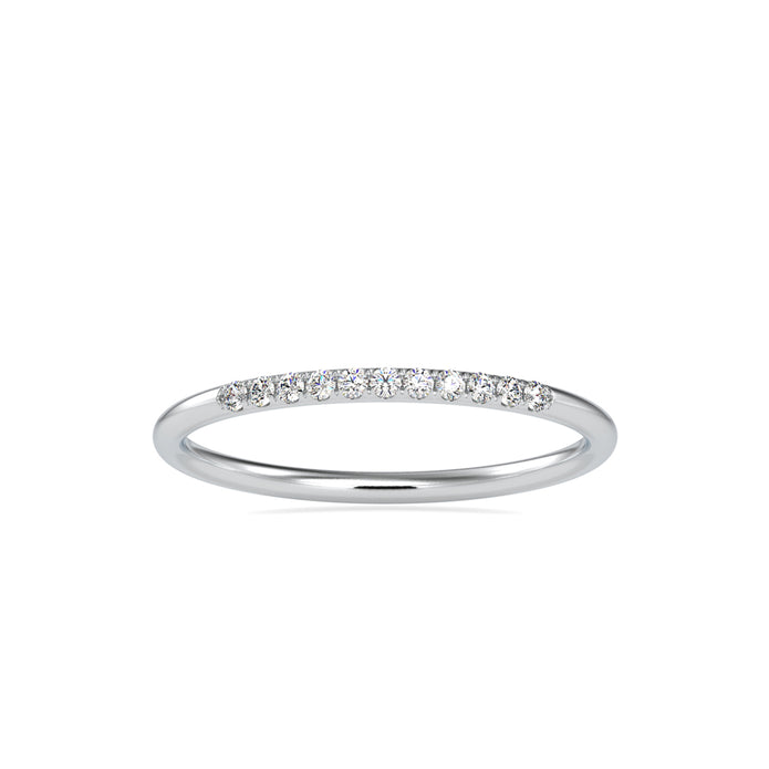 0.07Ct Prong Set Lab-Grown Diamond Gold Ring