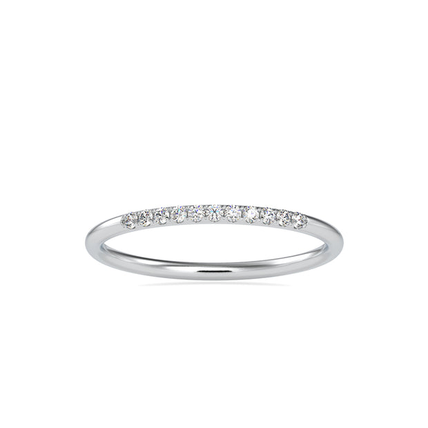 0.07Ct Prong Set Lab-Grown Diamond Gold Ring