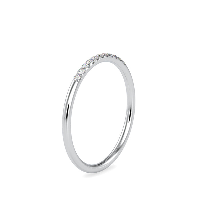 0.07Ct Prong Set Lab-Grown Diamond Gold Ring