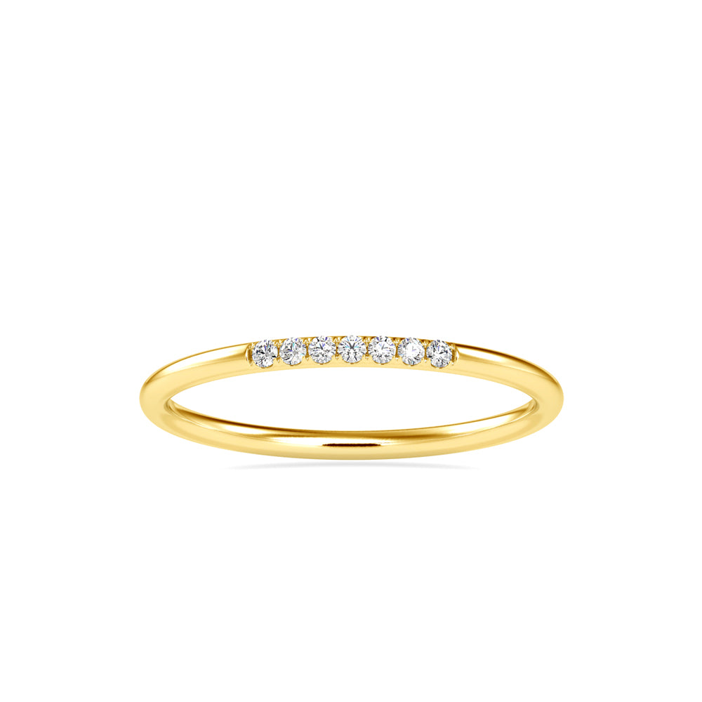 0.05Ct Minimalist Prong Set Lab-Grown Diamond Gold Ring