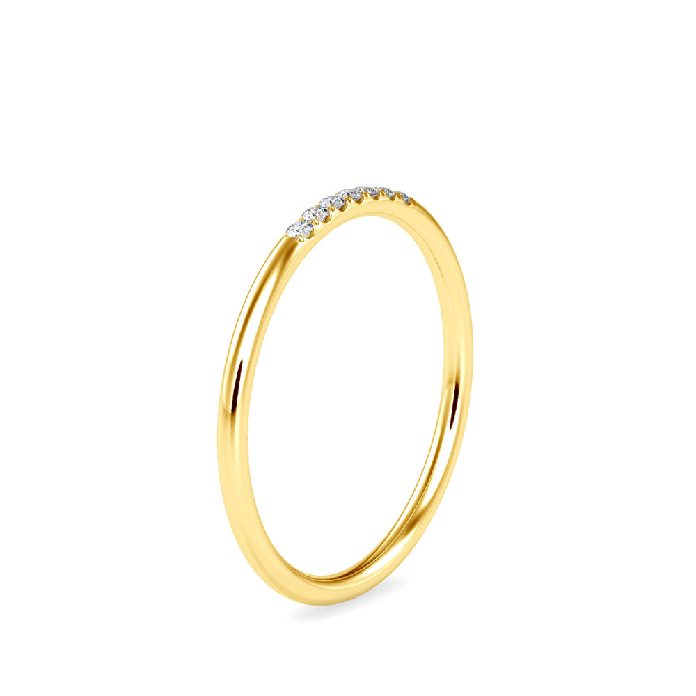 0.05Ct Minimalist Prong Set Lab-Grown Diamond Gold Ring