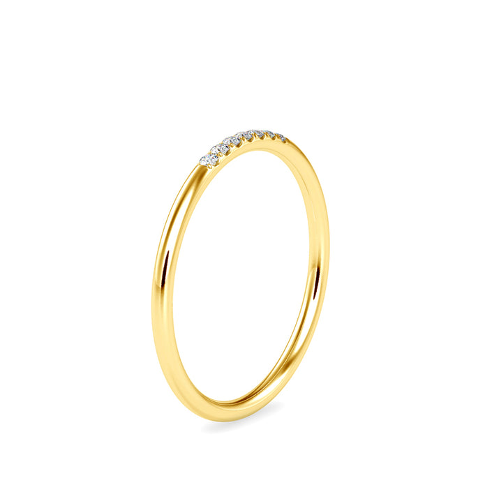 0.05Ct Minimalist Prong Set Lab-Grown Diamond Gold Ring