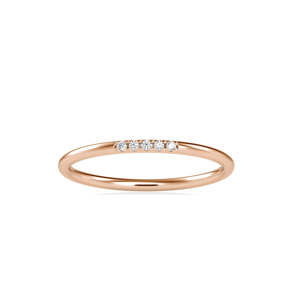 0.03Ct Minimalist Lab-Grown Diamond Gold Ring