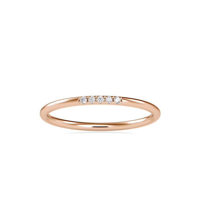 0.03Ct Minimalist Lab-Grown Diamond Gold Ring