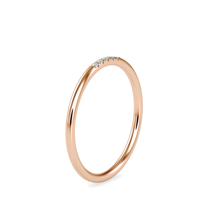 0.03Ct Minimalist Lab-Grown Diamond Gold Ring